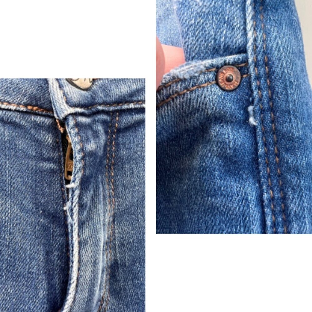 MAVI Kerry Straight Leg Fringe Hem Jeans Size 28 - Picture 13 of 14